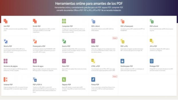 Convierte, comprime, une, divide... cualquier PDF desde el navegador