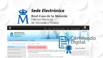 Cómo renovar el certificado digital de la FNMT utilizando el certificado digital